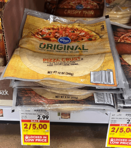 Kroger Pizza Crusts shelf image 