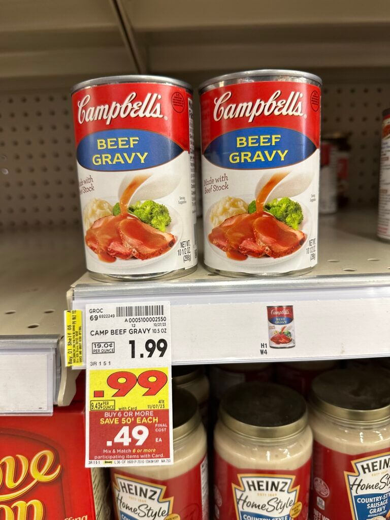 campbells gravy kroger shelf image 1