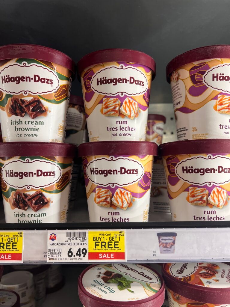 haagen dazs kroger shelf image 8