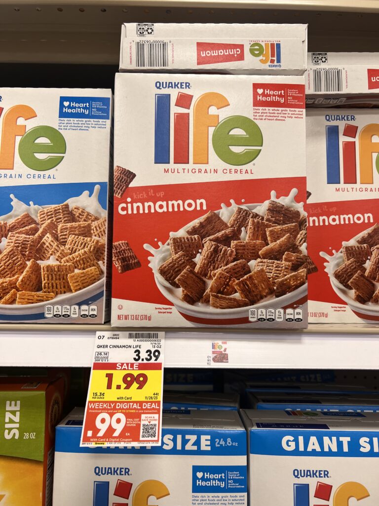 life cereal kroger shelf image