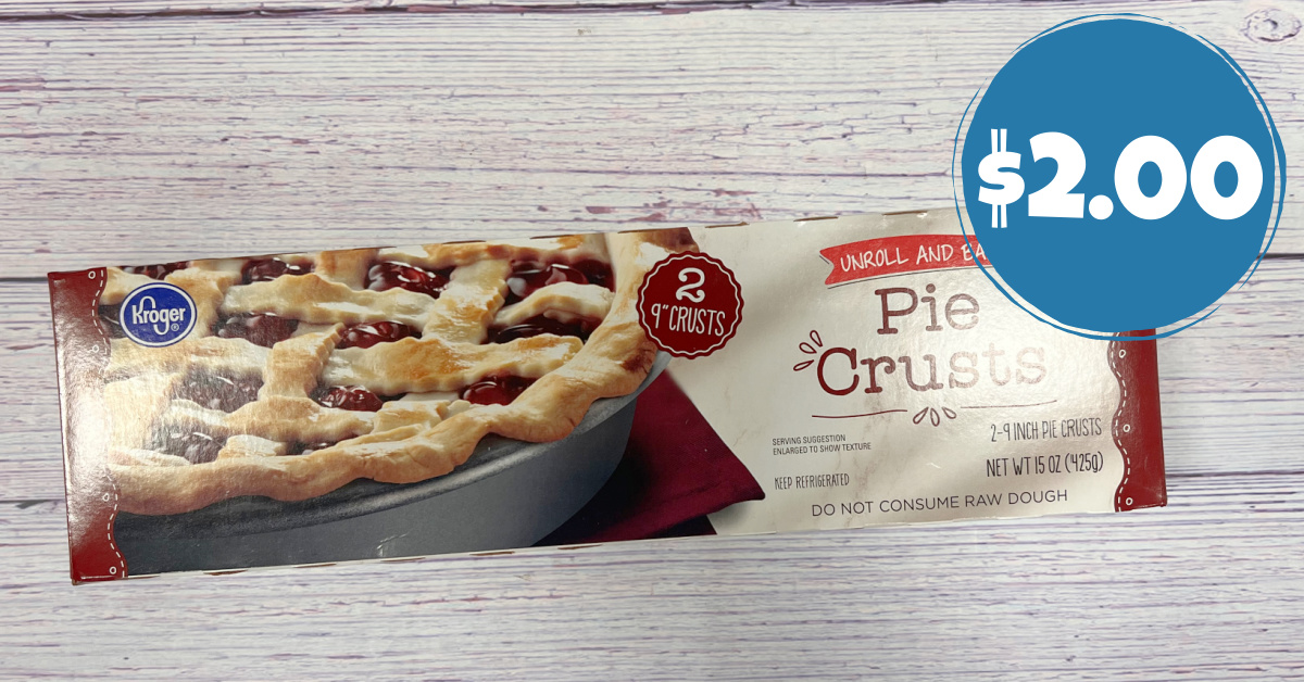 Kroger Pie Crust ONLY 2.00! Kroger Krazy