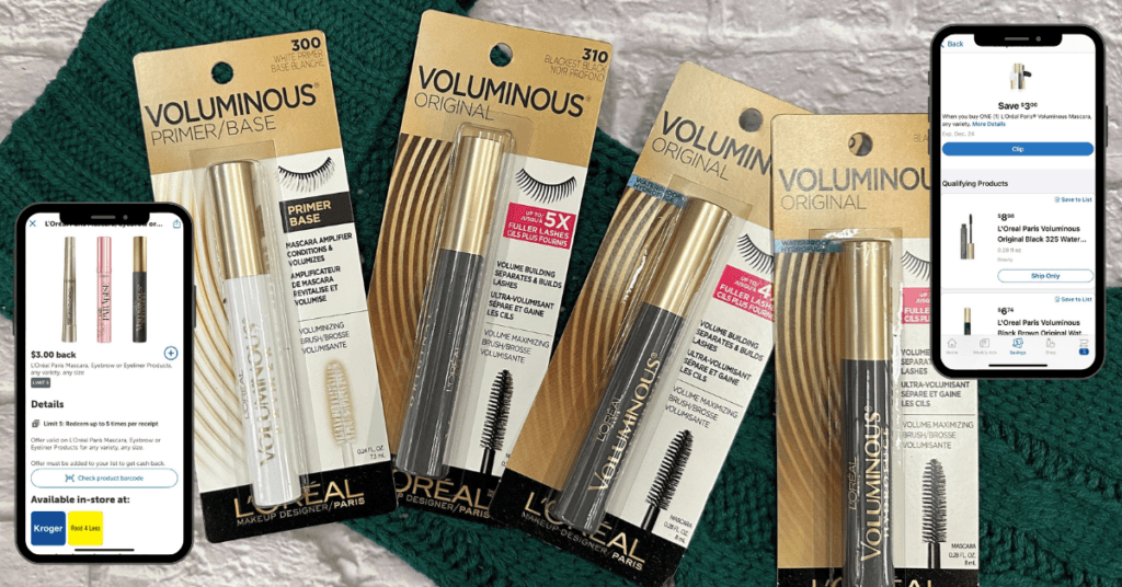 L'Oreal Paris Voluminous Mascara Kroger Coupon