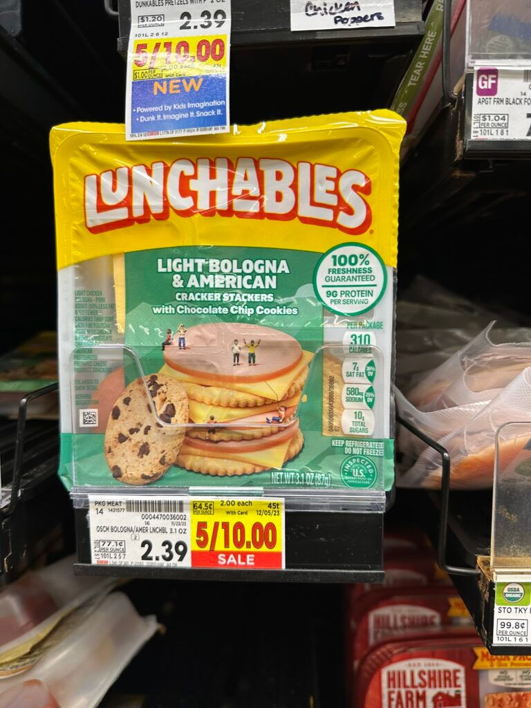 lunchables kroger shelf image