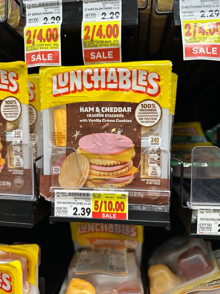 lunchables kroger shelf image