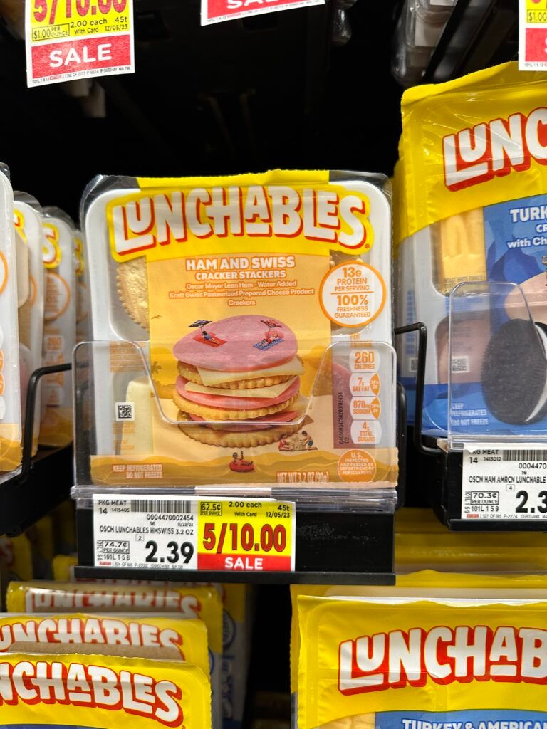 lunchables kroger shelf image