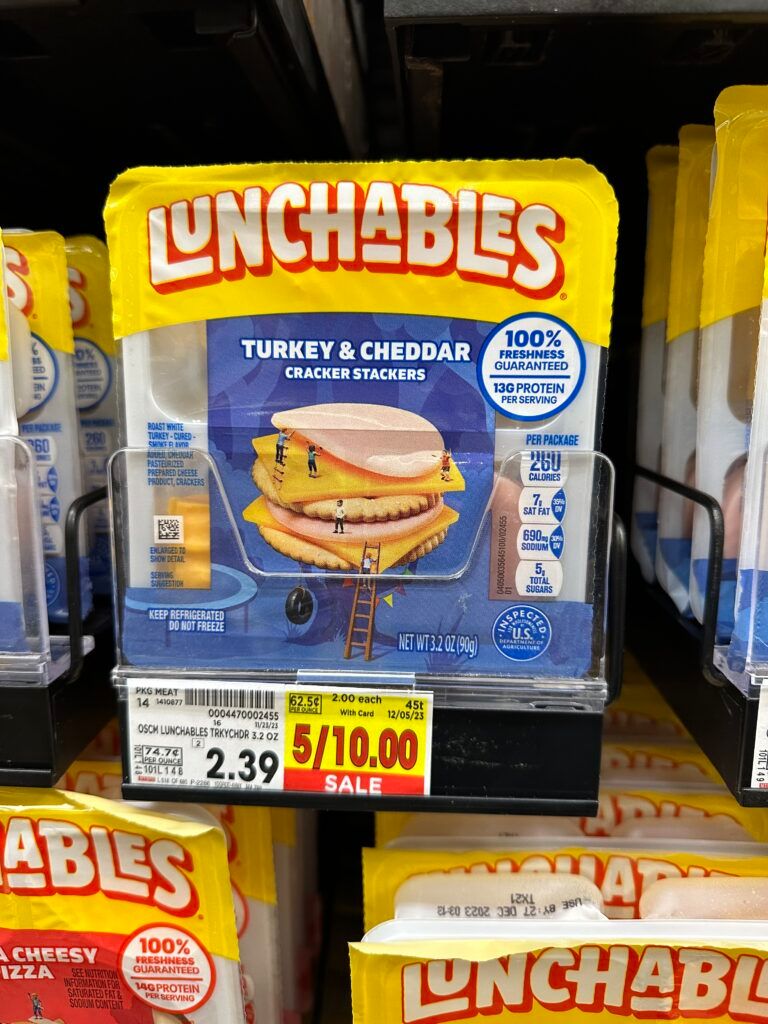 lunchables kroger shelf image