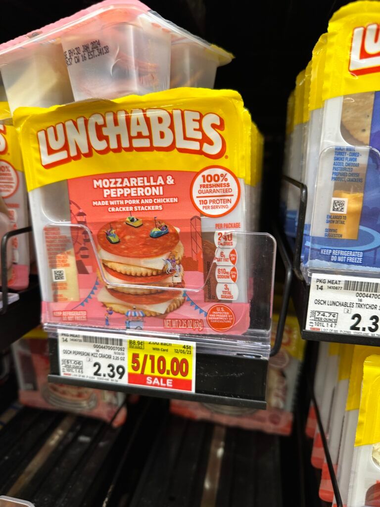 lunchables kroger shelf image