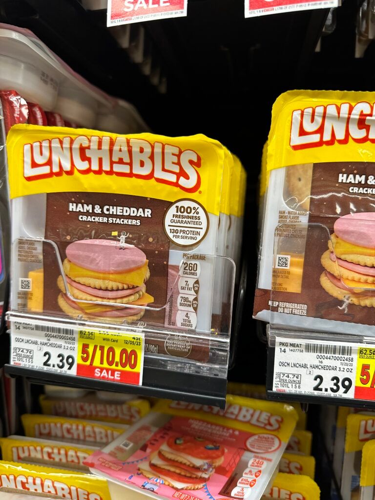 lunchables kroger shelf image