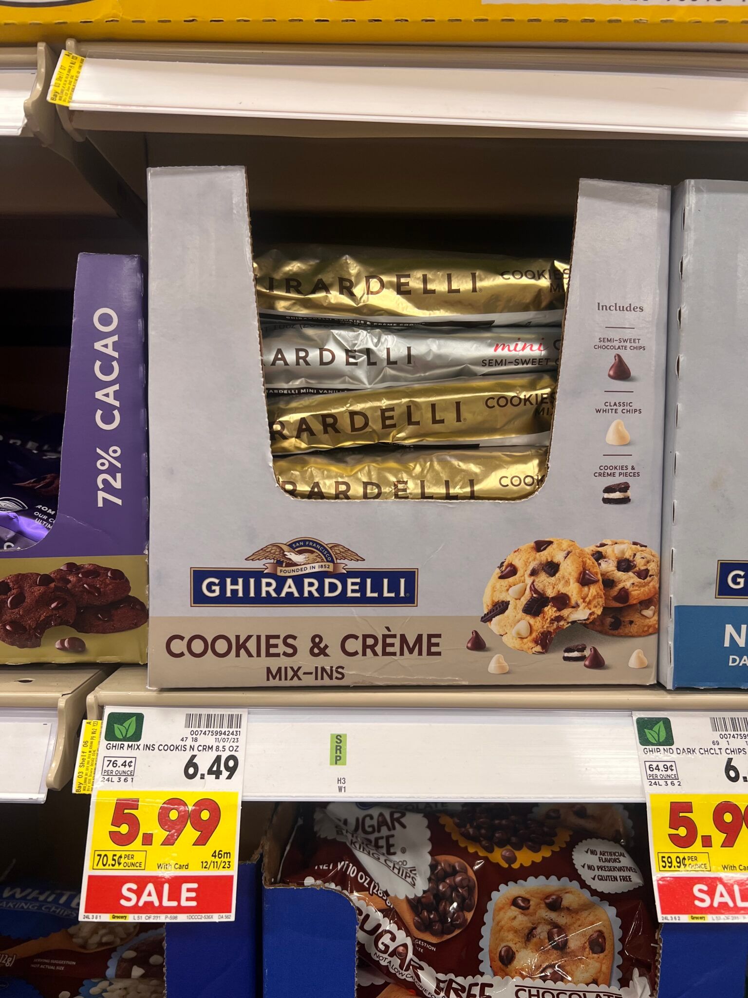 Ghirardelli Cookies & Creme Mix-Ins as low as $2.49! - Kroger Krazy