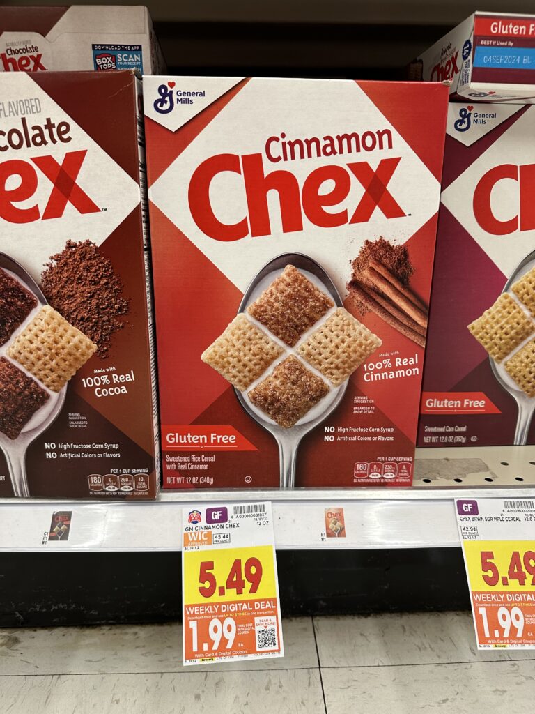 chex cereal kroger shelf image