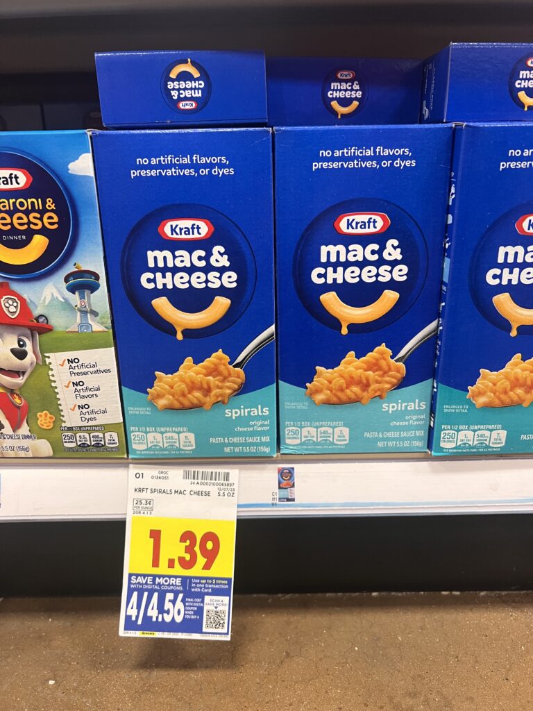 Kraft Mac & Cheese as low as $1.00! - Kroger Krazy