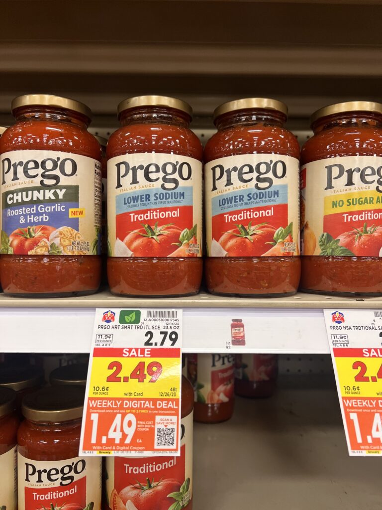 Prego Pasta Sauce Just $1.49 At Kroger - iHeartKroger