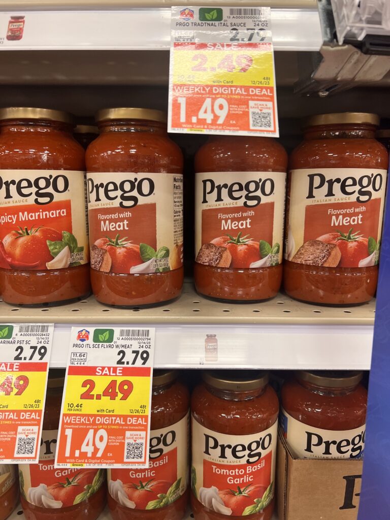 Prego Pasta Sauce as low as $2.00! - Kroger Krazy