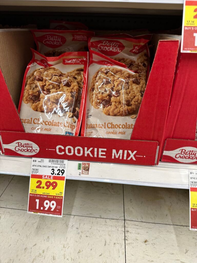 betty crocker cookie pouch kroger shelf image 