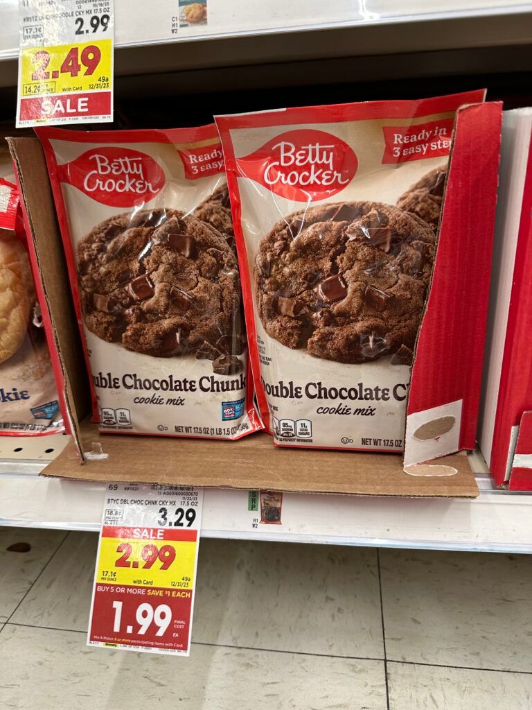 betty crocker cookie pouch kroger shelf image 