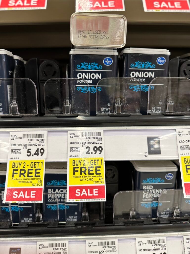 kroger spices kroger shelf image