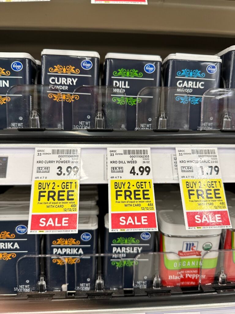 kroger spices kroger shelf image