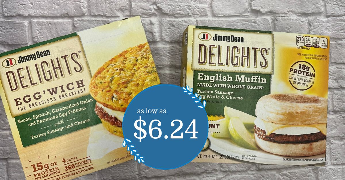 Jimmy Dean Delights Breakfast Sandwiches Are As Low As 6 24 Reg 9 49 Kroger Krazy