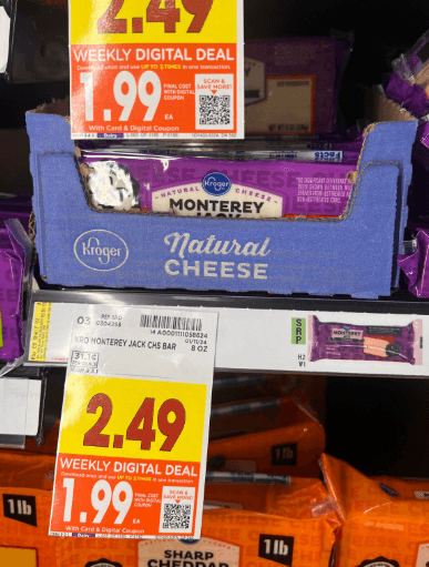 Kroger Cheese Shelf Image