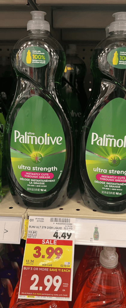 Palmolive Dish Liquid Kroger Shelf Image