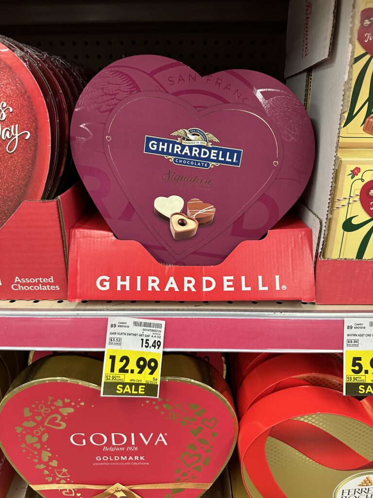 ghirardelli valentines kroger shelf image