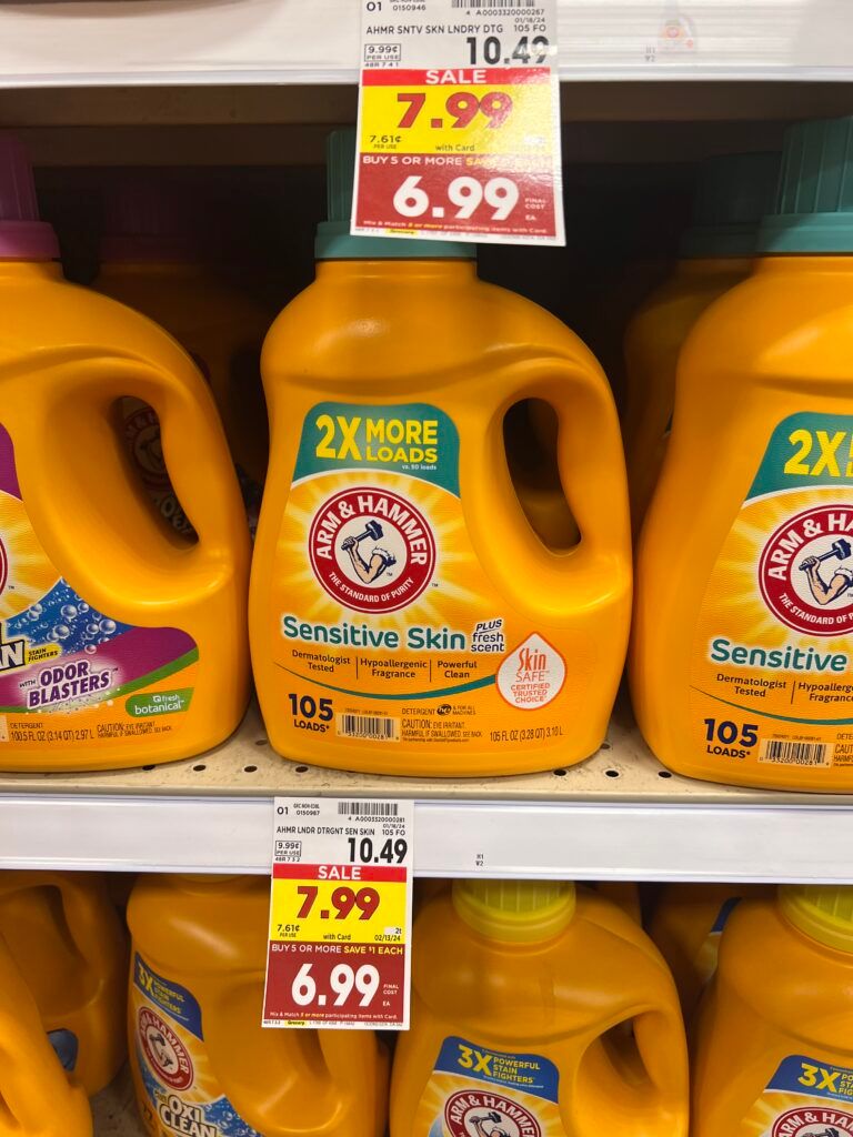 arm & hammer laundry kroger shelf image 