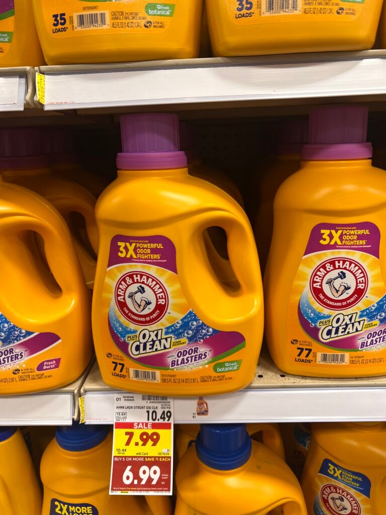 arm & hammer laundry kroger shelf image 