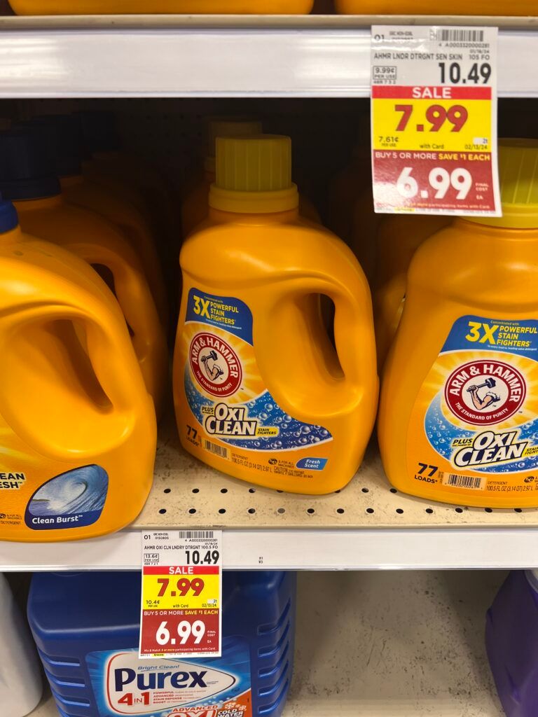 arm & hammer laundry kroger shelf image 