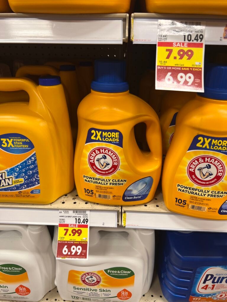 arm & hammer laundry kroger shelf image 