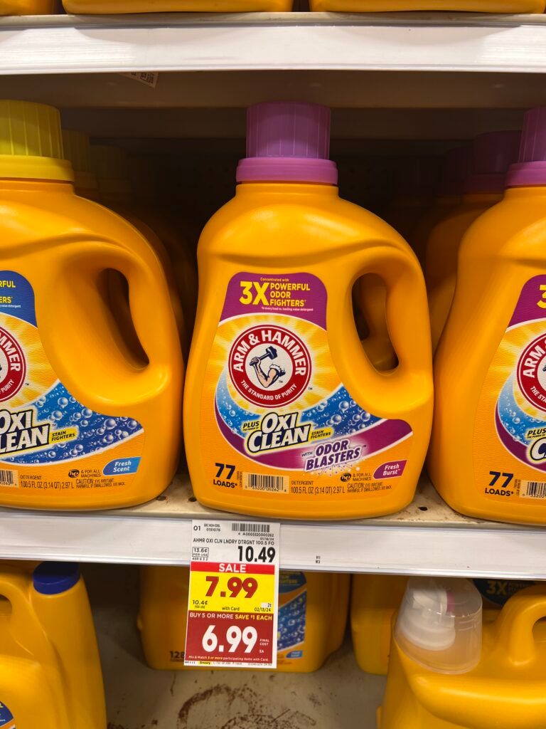 arm & hammer laundry kroger shelf image 