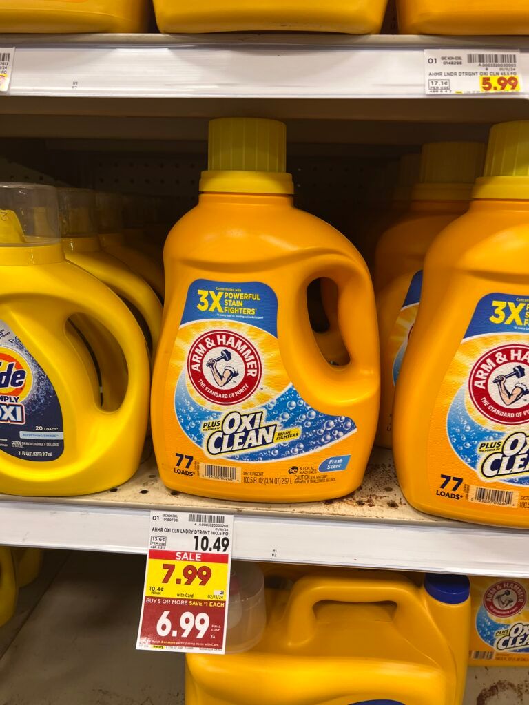 arm & hammer laundry kroger shelf image 