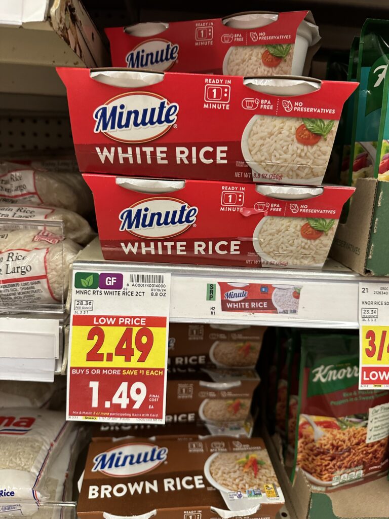 minute rice kroger shelf image