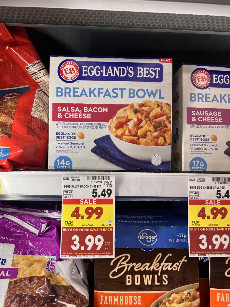 egglands best breakfast bowls kroger shelf image