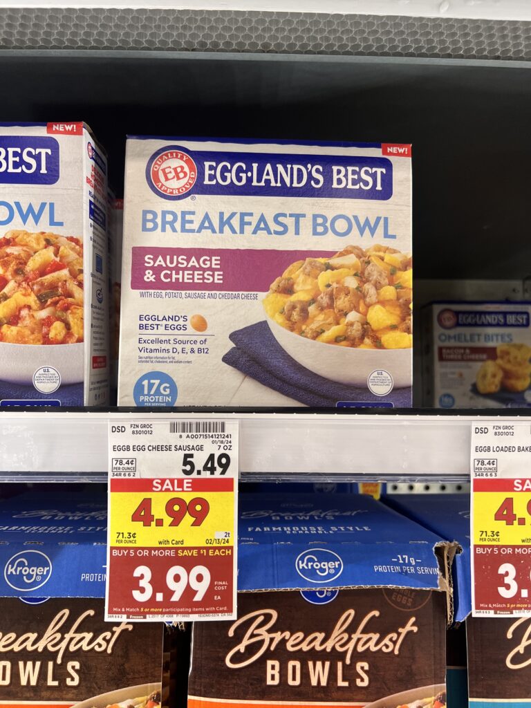 egglands best breakfast bowls kroger shelf image