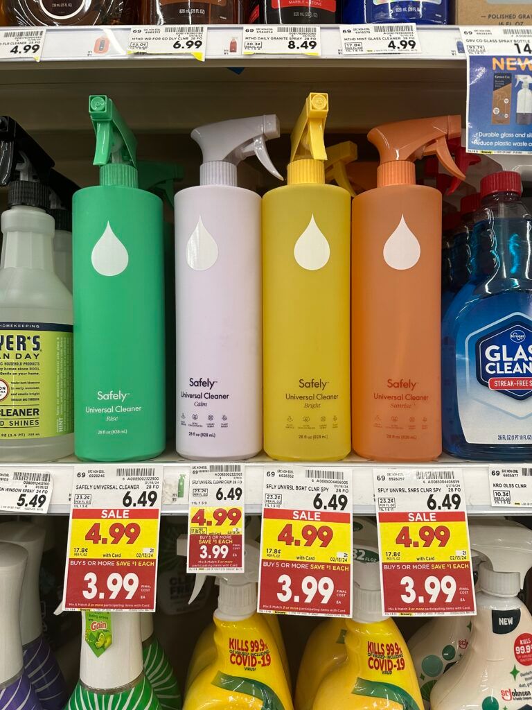 safely universal cleaner kroger shelf image