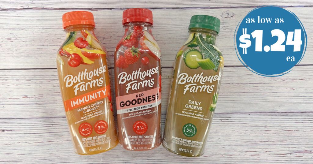 Bolthouse Farms Juices are B1G1 FREE at Kroger! Kroger Krazy