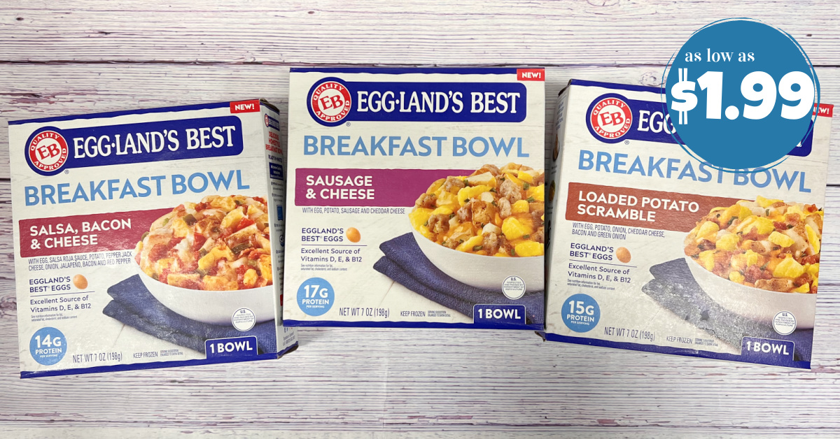 Eggland's Best Breakfast Bowls as low as 1.99! Kroger Krazy