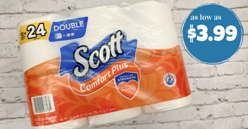 Scott Comfort Plus TP as low as $3.99! - Kroger Krazy