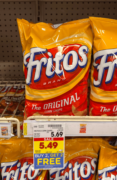 Doritos, Fritos and Ruffles are Buy 2, Get 2 FREE! - Kroger Krazy