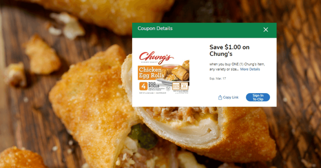 Chung's Egg Rolls Kroger