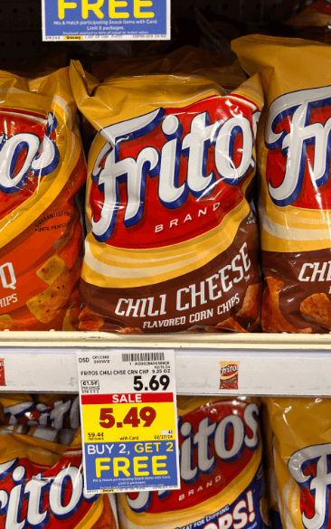 Doritos, Fritos and Ruffles are Buy 2, Get 2 FREE! - Kroger Krazy