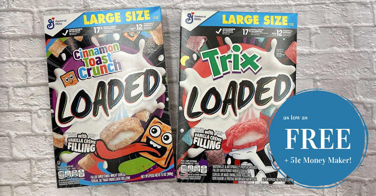 General Mills Loaded Cereal as low as FREE + 51¢ Money Maker