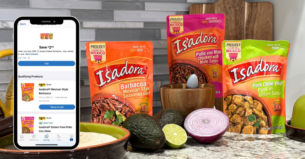 Isadora Meal Solutions Kroger Digital Coupon
