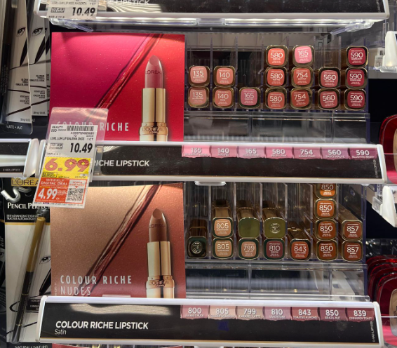 L'Oreal Paris Colour Riche Lipstick Kroger Shelf Images