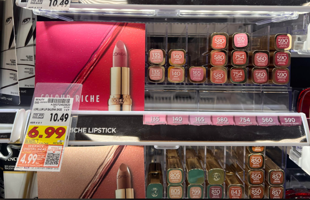 L'Oreal Paris Colour Riche Lipstick Kroger Shelf Images