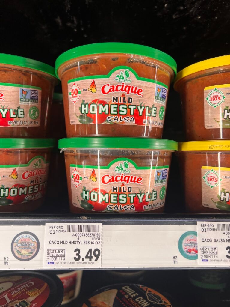 cacique salsa kroger shelf image