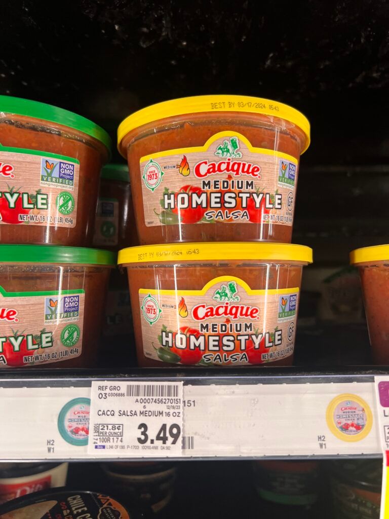 cacique salsa kroger shelf image