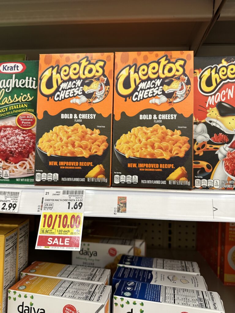 cheetos mac kroger shelf image