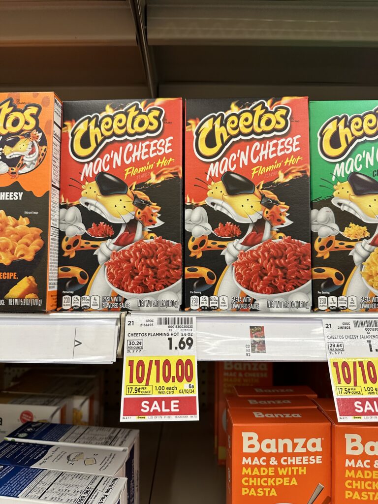 cheetos mac kroger shelf image
