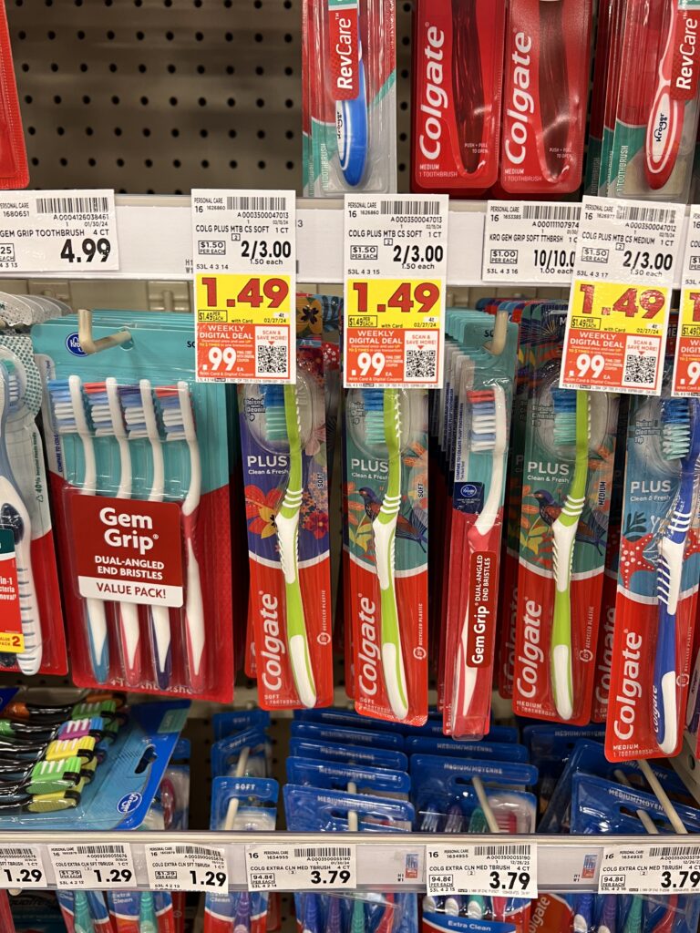 colgate toothbrushes kroger shelf image